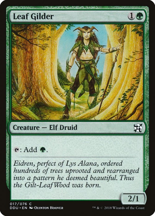 Inventors - Elves vs Common 017/076 4 x Leaf Gilder