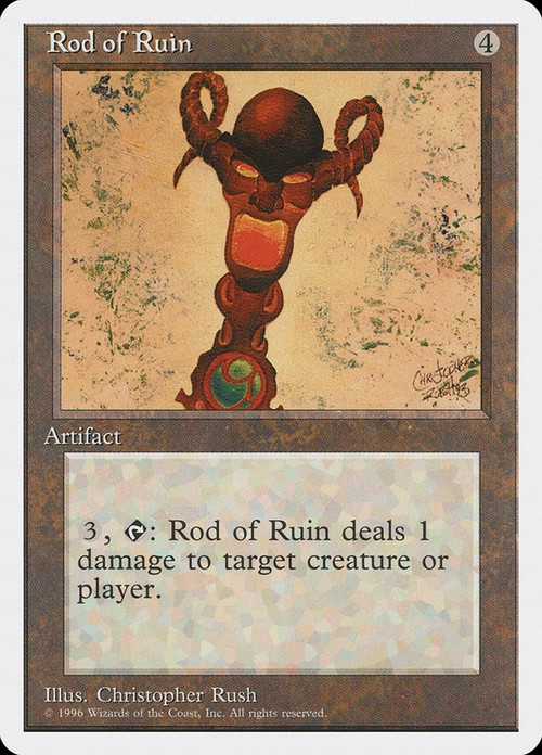 Rod of Ruin 7th Edition Foil Various Conditions MTG 