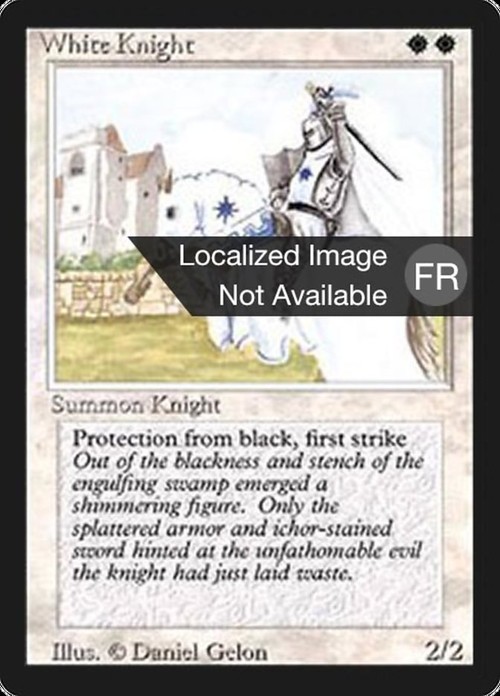 White knight-revised mtg magic english